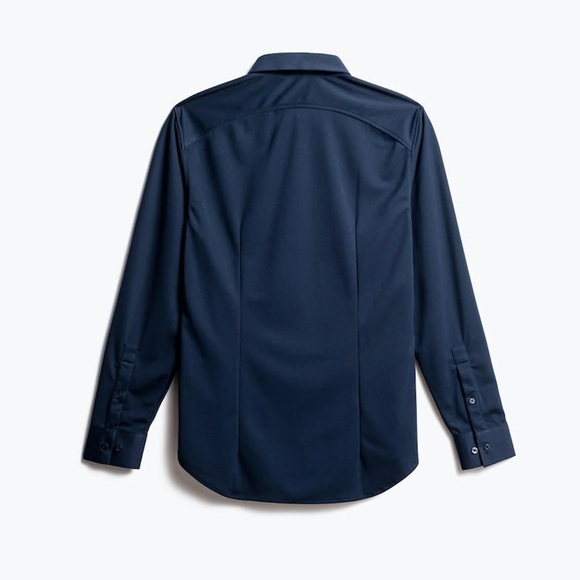 NWT Ministry of Supply Apollo Dress Shirt in Navy Slim Large - Picture 3 of 5